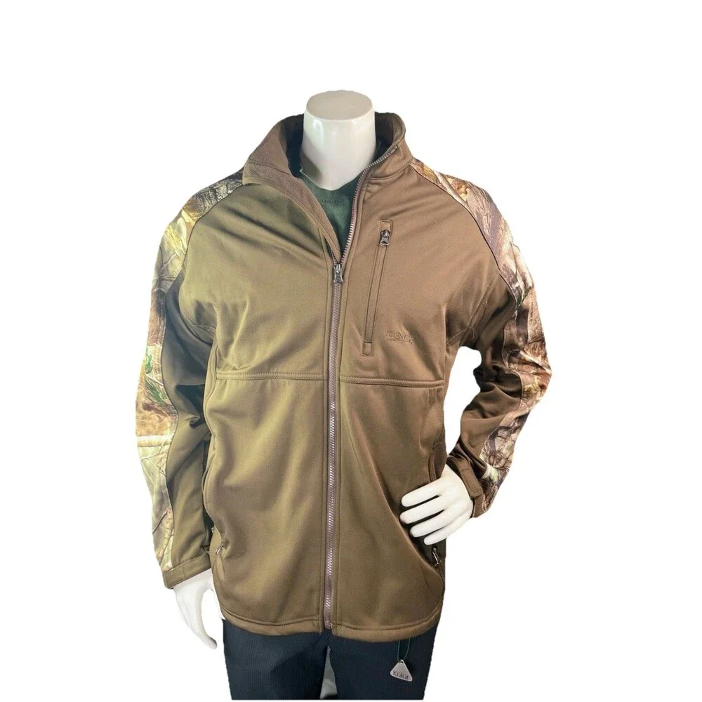 Tag Safari Outdoor Realtree Men's Full Zip Woodland Camo Hunting Jacket Size L
